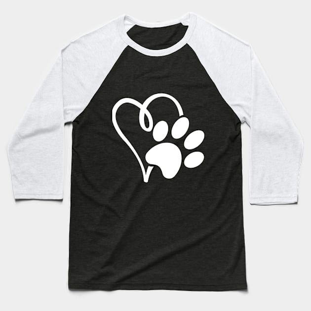 Love Paw Print™ Baseball T-Shirt by lovepawprint